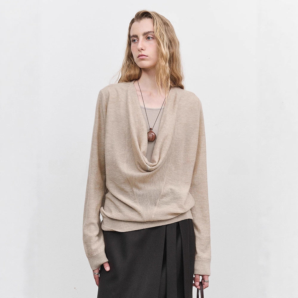Pull pour femmes décontracté à col roulé en tricot fin Chic & Stil de haute qualité
