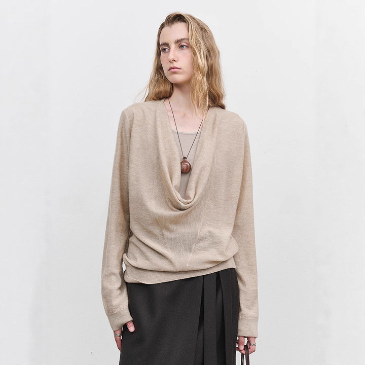 Pull pour femmes décontracté à col roulé en tricot fin Chic & Stil de haute qualité