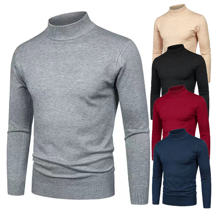 Men's turtleneck sweater made of high-quality knit material Lune London