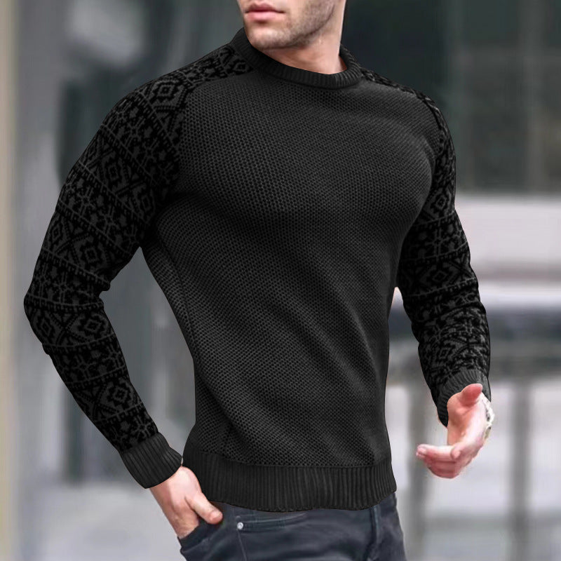Men's knit sweater with graphic pattern Lune London