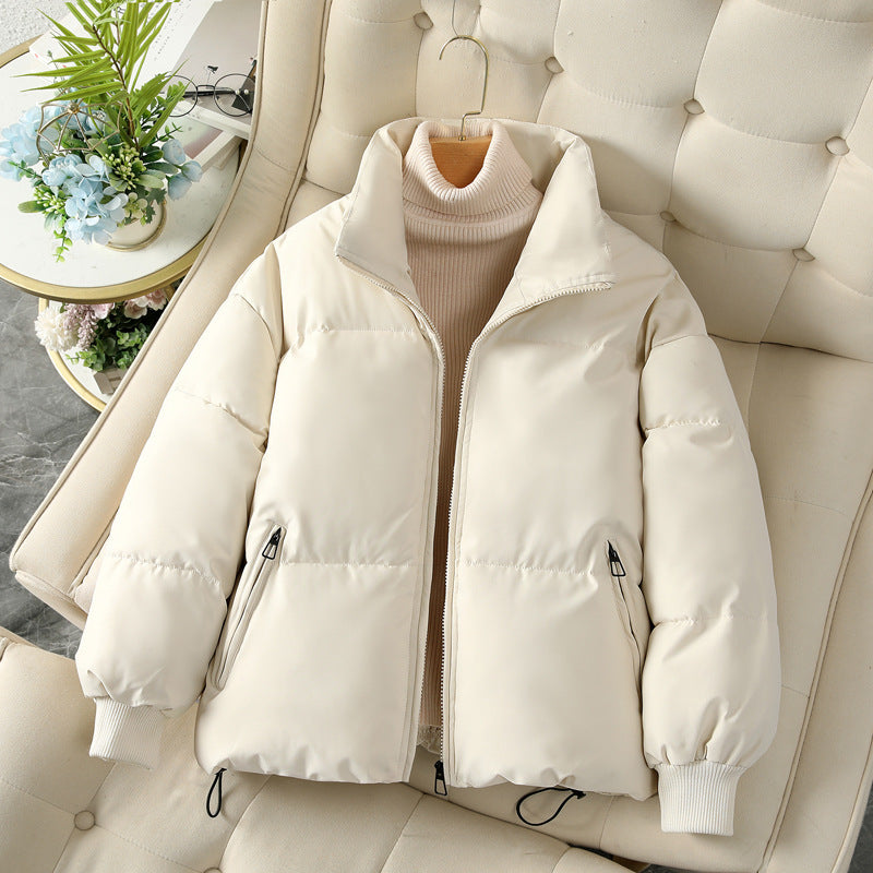 Women's fashion and insulated down jacket with high collar and deep pockets Lune London