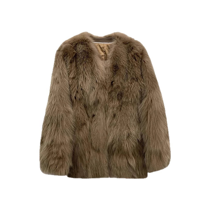 Veste en fausse fourrure à la mode pour femmes avec des détails de bouton élégants Chic & Stil