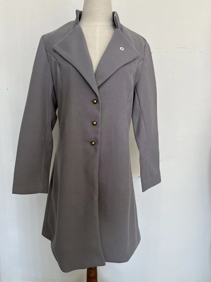 Women elegant asymmetrical transition coat Lune London