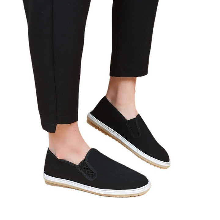 Comfortable slip-on leisure shoes for women with breathable inserts Lune London