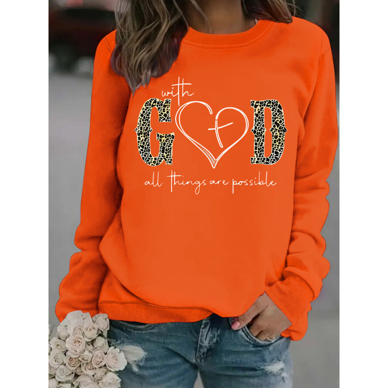 Sweat-shirt pour femmes avec design de mode créatif et message motivant Chic & Stil