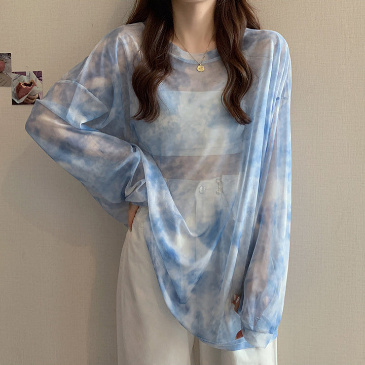 Women's casual oversized shirt with modern pattern Chic & Stil