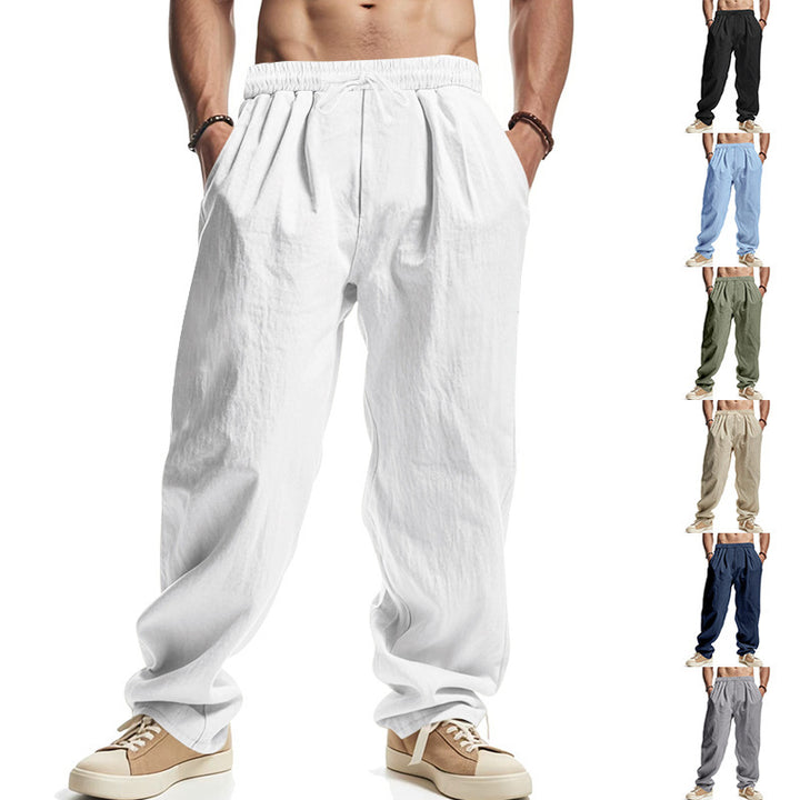 Air leisure pants for men with elastic waistband and practical pockets Lune London
