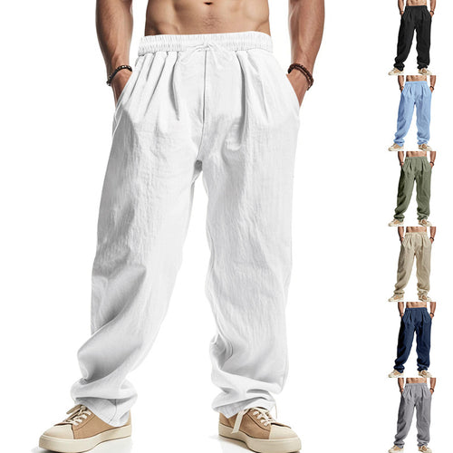 Air leisure pants for men with elastic waistband and practical pockets Lune London