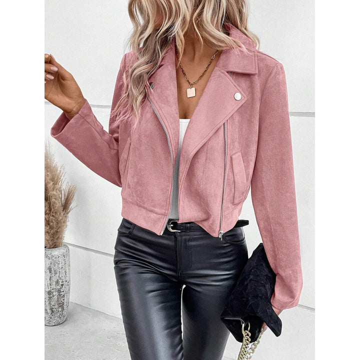 Veste courte en daim pour femmes Chic & Stil