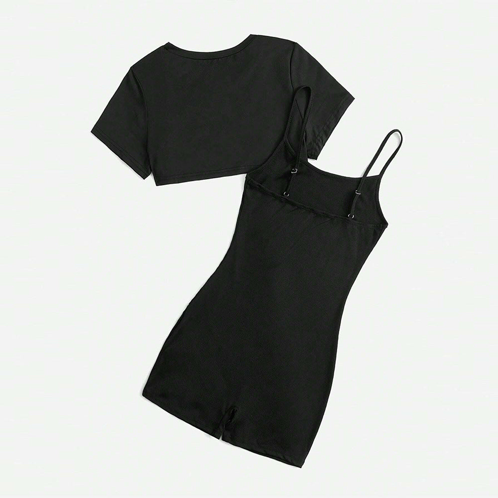 Chic & Stil women's short top and shorts set