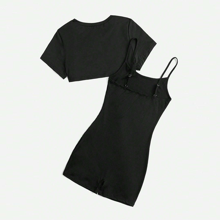 Chic & Stil women's short top and shorts set