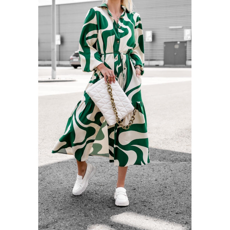 Women's Long Sleeve Shirt Dress Lune London