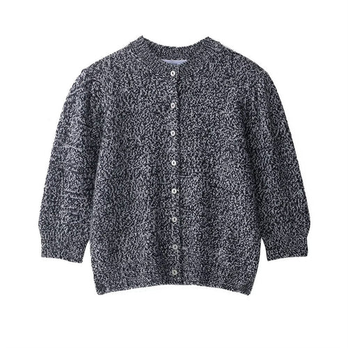 Cardigan for women with innovative textured pattern and button placket Lune London