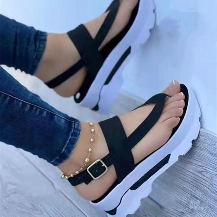 Fashionable strappy sandals for ladies with anatomical insole and sturdy design Lune London