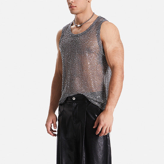 Mesh T-shirt for men in the fashionable urban style Lune London