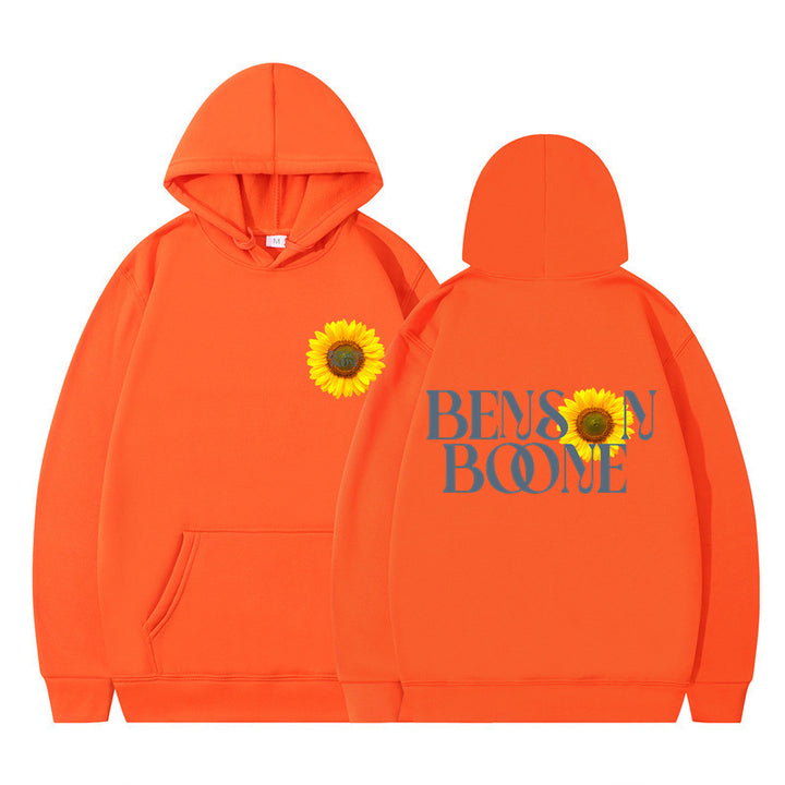 Women's hoodie with unique sunflower design and comfortable fit Lune London