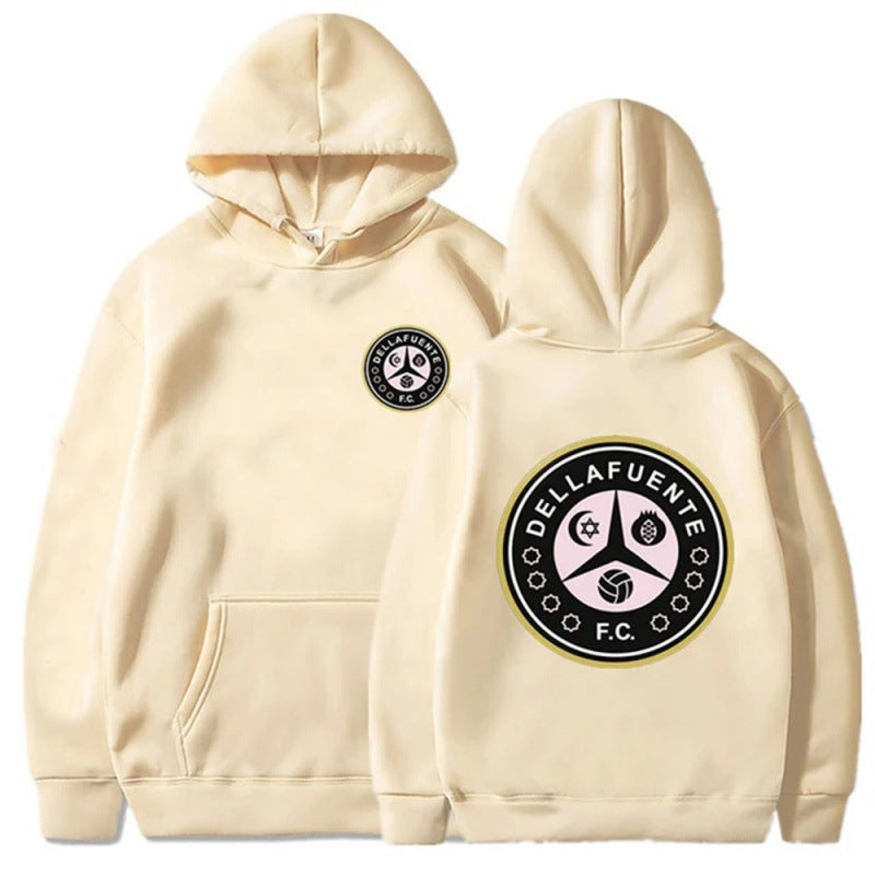 Women's hooded sweatshirt with unique club design and soft fleece Lune London