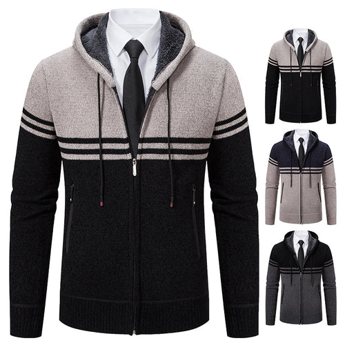 Fashionable men's hoodie with textured design Lune London