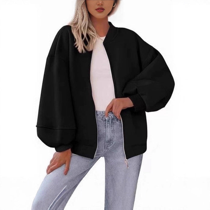 Ladies Oversized Chic Sweat Jacket