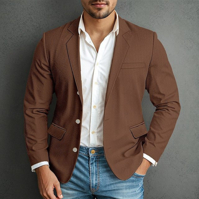 Elegant blazer for men with a textured design and practical pockets Lune London