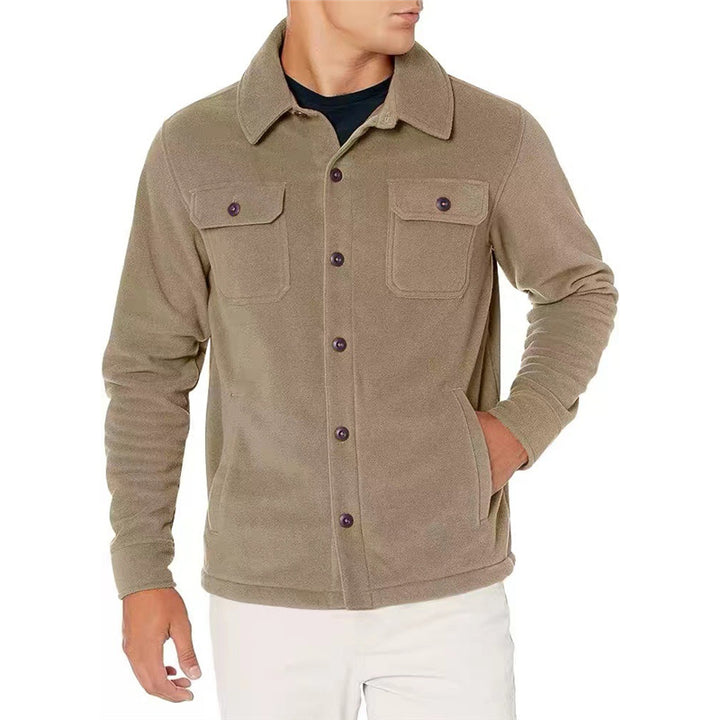 Fleece jacket for men with practical pockets Lune London