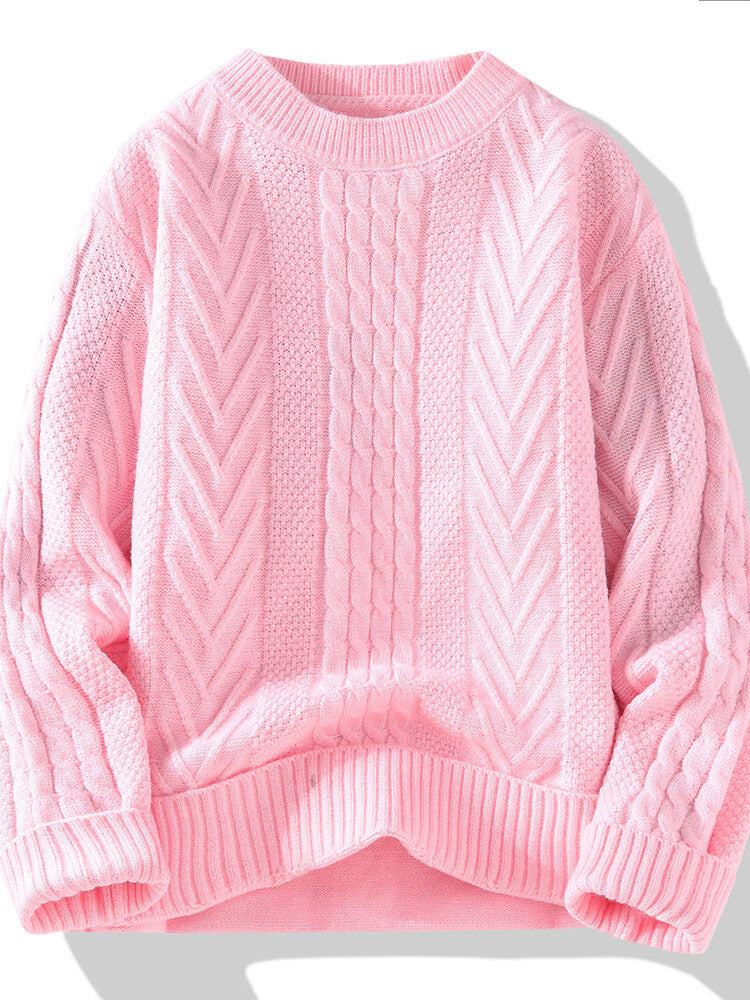 Lune London | Men's knit sweater with modern cable and ribbed structures