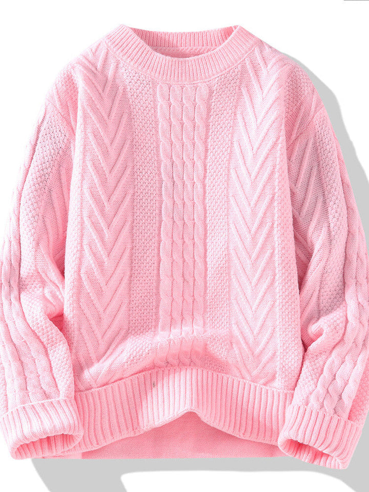 Lune London | Men's knit sweater with modern cable and ribbed structures