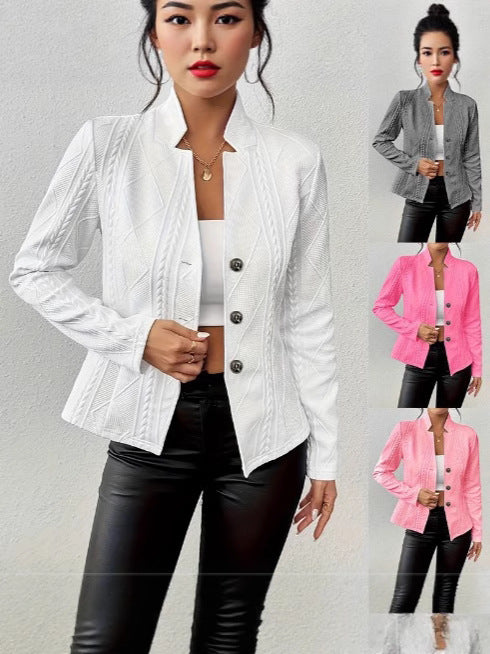 Trendy women's jacket with textured design Lune London