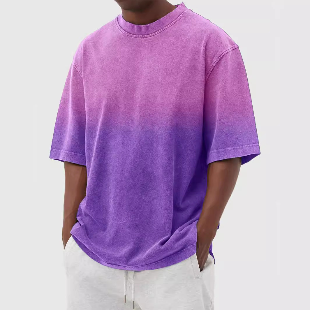 Casual oversized T-shirt for men with gradient colors Lune London