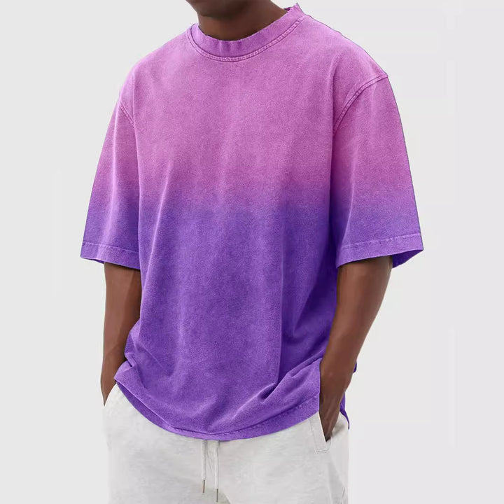 Casual oversized T-shirt for men with gradient colors Lune London