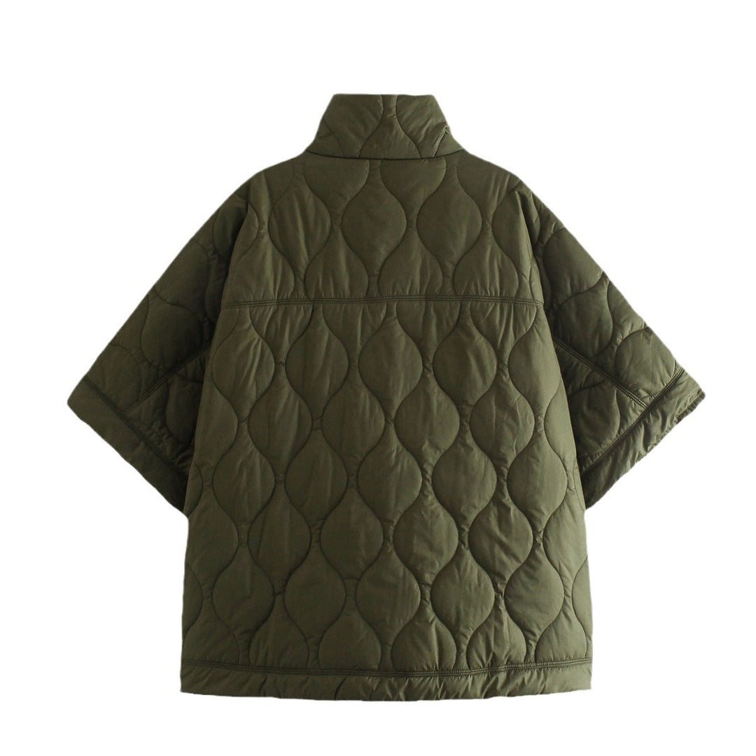Quilted transition jacket for Damen with a high collar and practical pockets Lune London