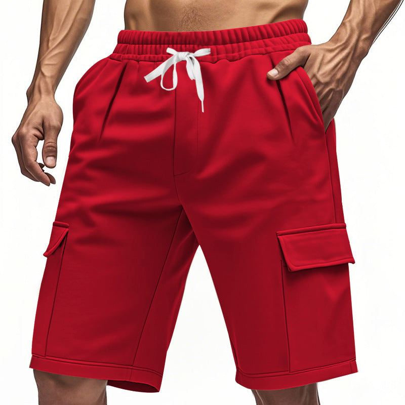 Shorts de cargo décontractés pour hommes avec taille élastique et poches latérales pratiques Lune London