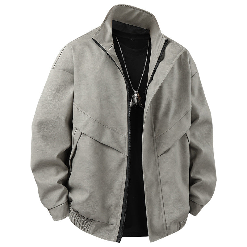Modern leisure jacket for men with asymmetric cut and functional pockets Lune London