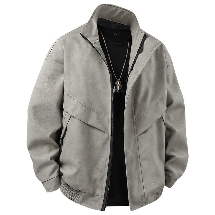 Modern leisure jacket for men with asymmetric cut and functional pockets Lune London