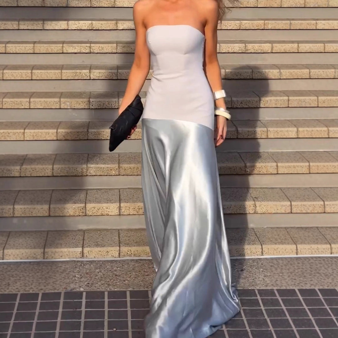Women's evening dress with elegant fit and shimmering skirt Lune London