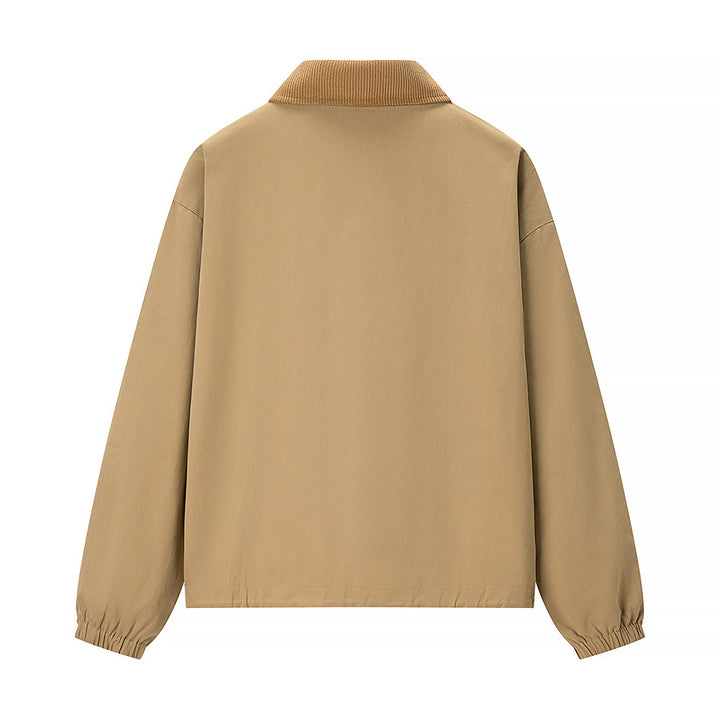 Women's transitional jacket with trendy corduroy collar and practical pockets Lune London