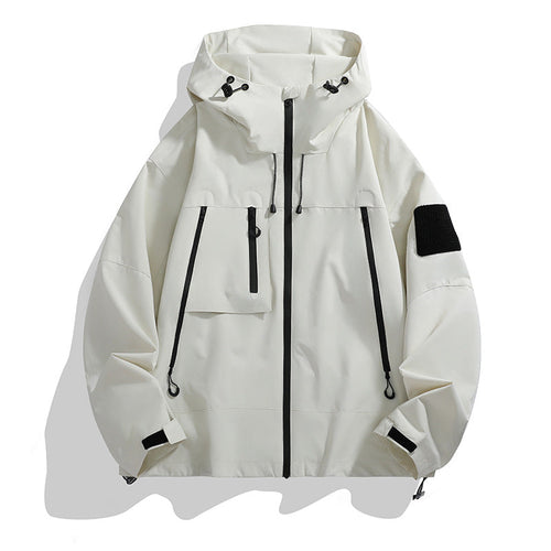 Women's Technical Outdoor Jacket with Adjustable Hood System and Multifunctional Pockets Lune London