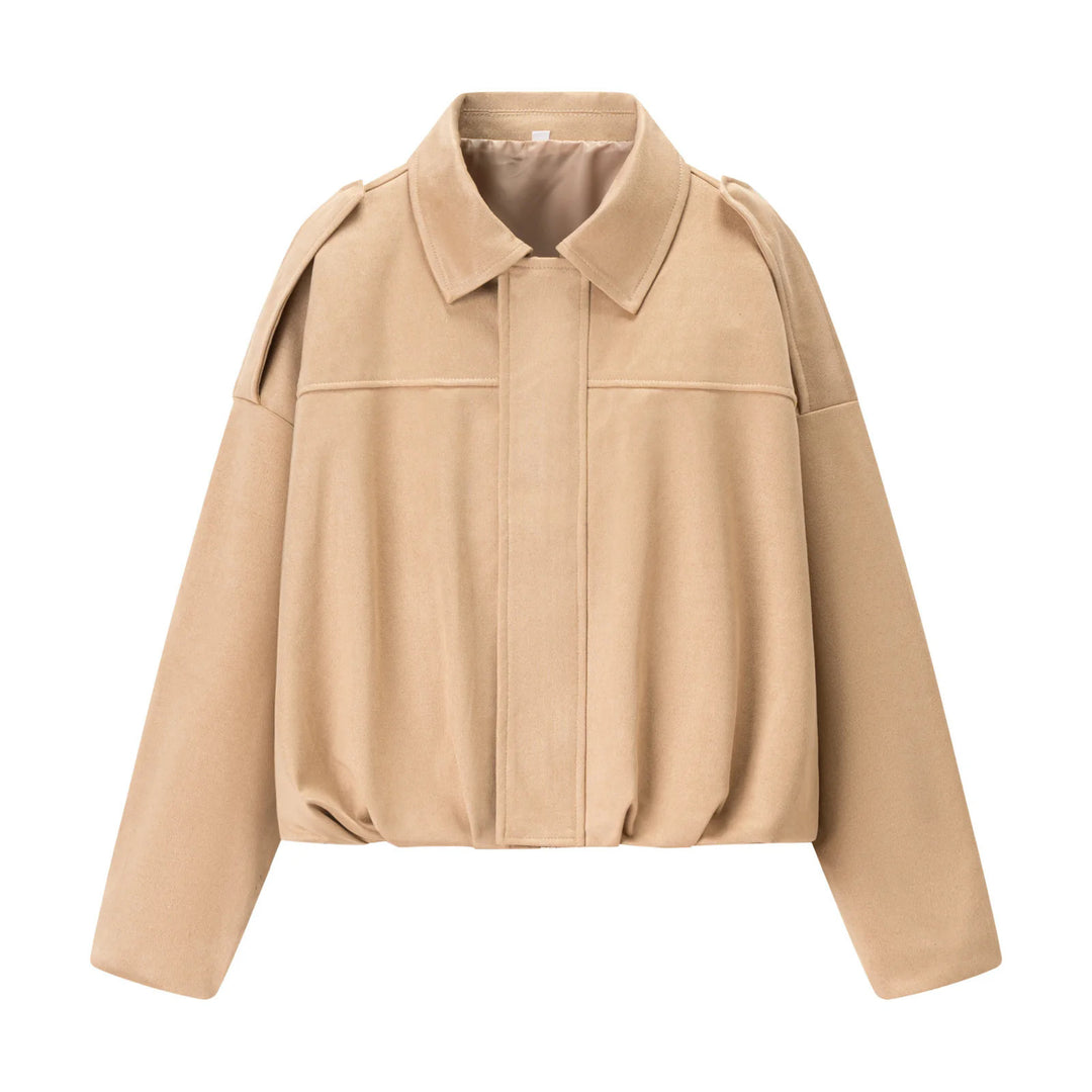 Trendy cropped jacket for women with comfortable cuffs and an elegant collar Lune London