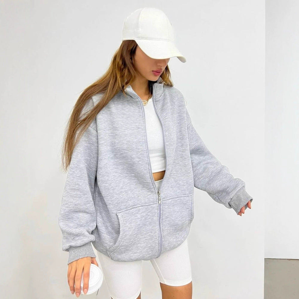 Oversized hoodie for women in soft material Lune London