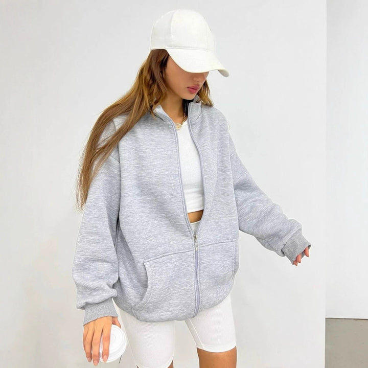 Oversized hoodie for women in soft material Lune London