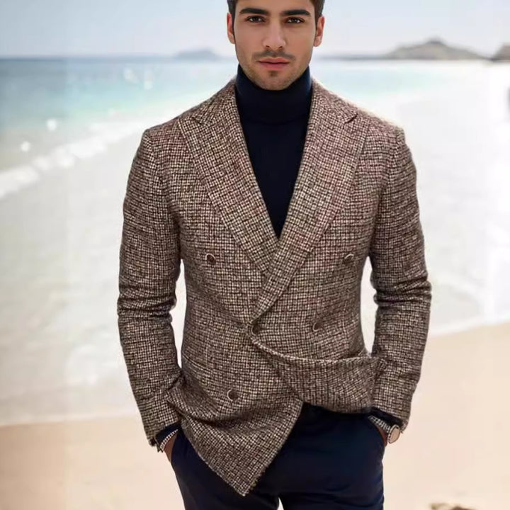 Men's Elegant Checkered Blazer Lune London