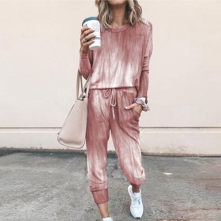 Casual jumpsuit for women with a modern batik design and practical pockets Lune London