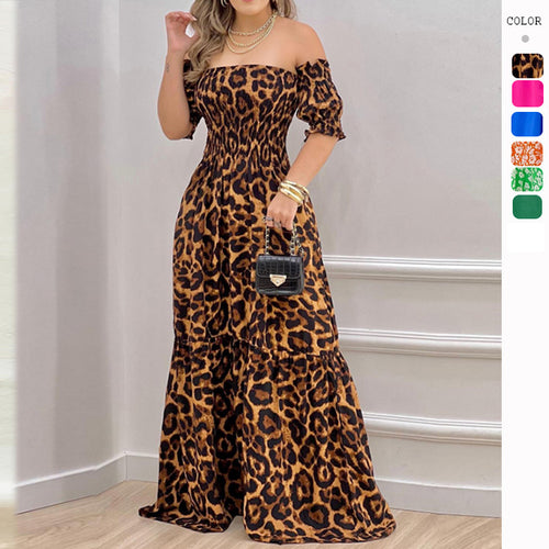 Chic & Stylish Off-Shoulder Design Maxi Dress for Women with Breezy Ruffles