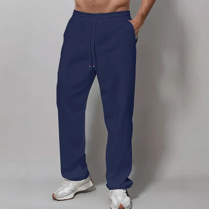 Men's Sporty Relaxed Fit Jogging Pants with Elastic Waistband and Side Pockets Chic & Stil