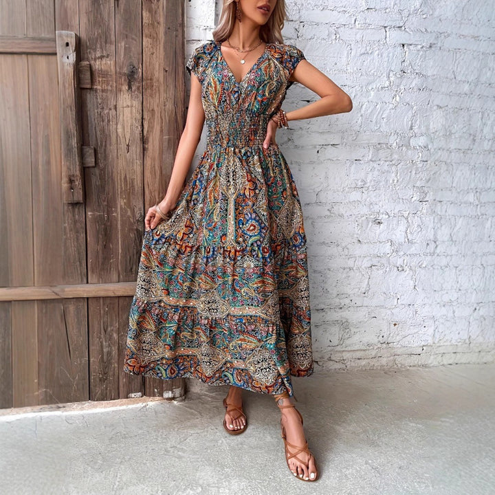 Vintage-inspired bohemian maxi dress for ladies Lune London
