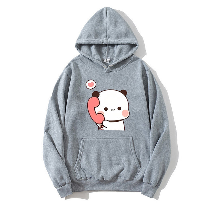 Ladies' hoodie with playful panda design Chic & Stil