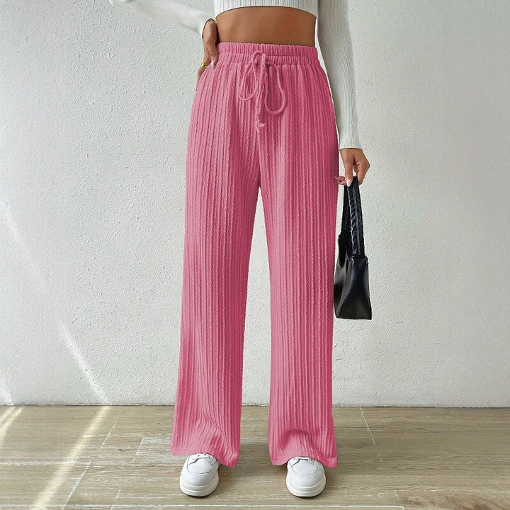 Relaxing knit loungewear set for women, high waist and wide leg Lune London
