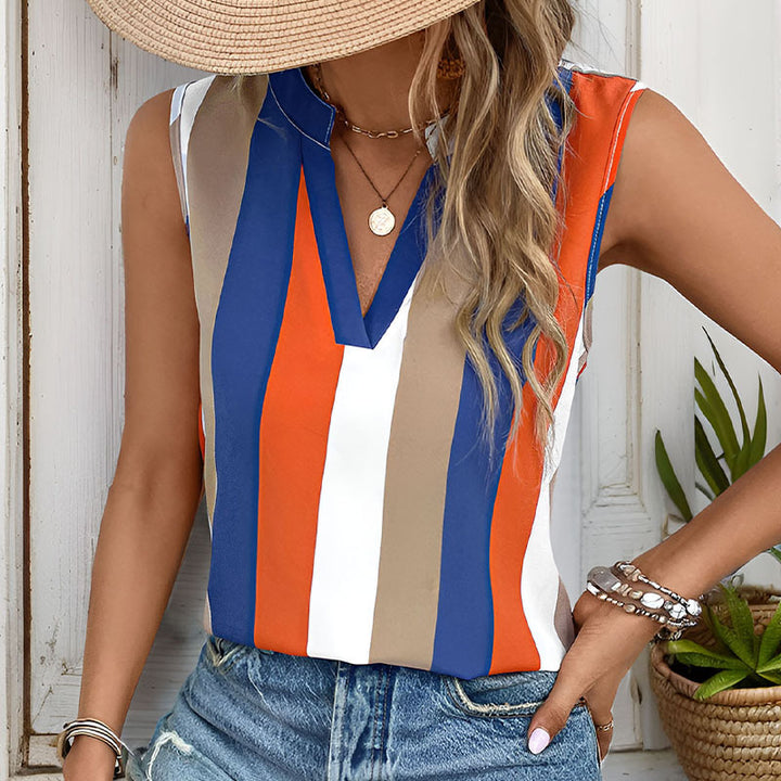Ladies sleeveless gradient top Lune London