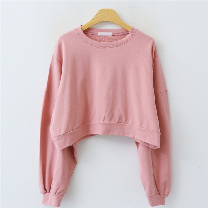 Pull court pour femmes avec manches ballon Chic & Stil