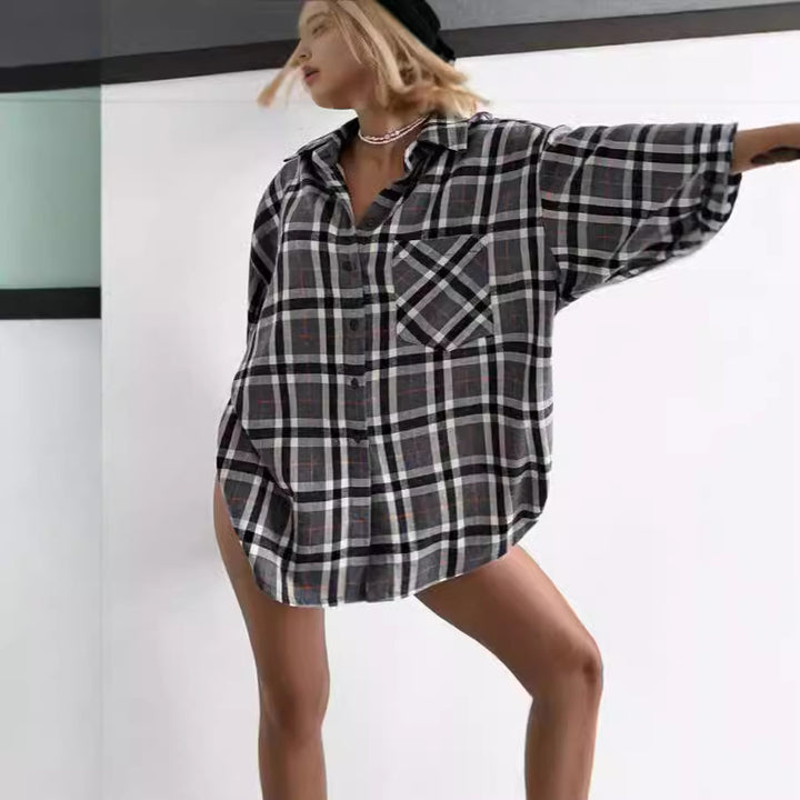 Lune London women's plaid overshirt